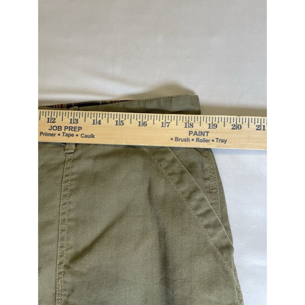 Vintage Polo Ralph Lauren Reversible Shorts 37 Khaki Plaid‎ Y2k Preppy No Tags - Picture 5 of 10
